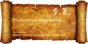 Vinkovics Magdolna névjegykártya